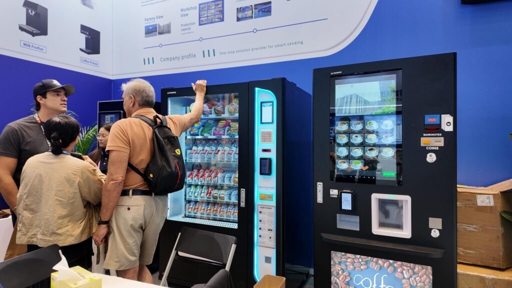 Automatic coffee vending machine